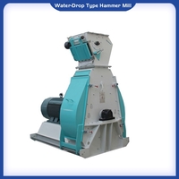 Water-Drop Hammer Mill for poultry feed grinding with energy-efficient operation