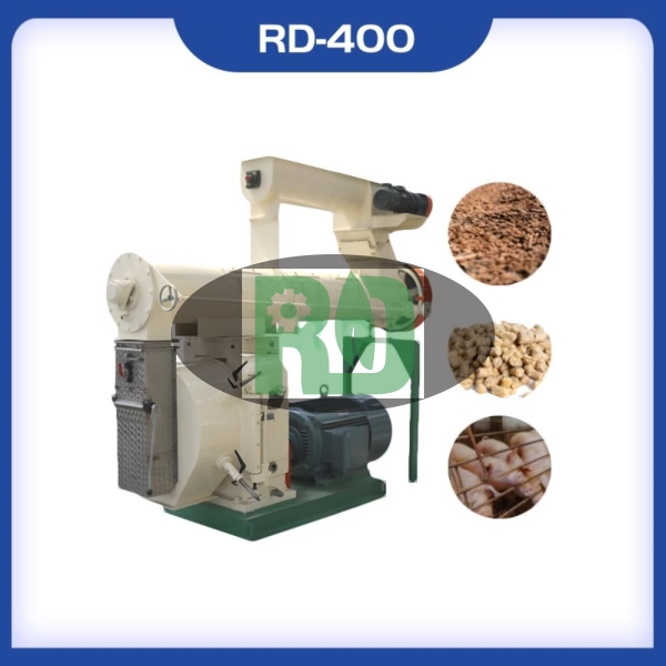 RD-400 feed pellet mill 3-10 TH capacity for chicken feed production with industrial durability