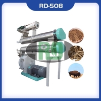 RD-508 energy-efficient feed pellet mill with 6-15 T/H capacity and variable frequency drive