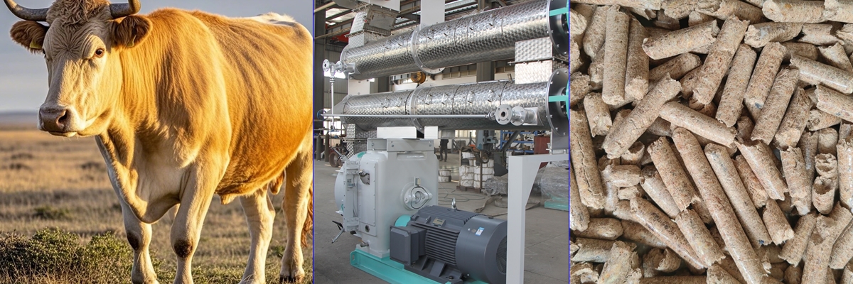 Rongda Machinery Cattle Feed Pellet Production Line Equipment