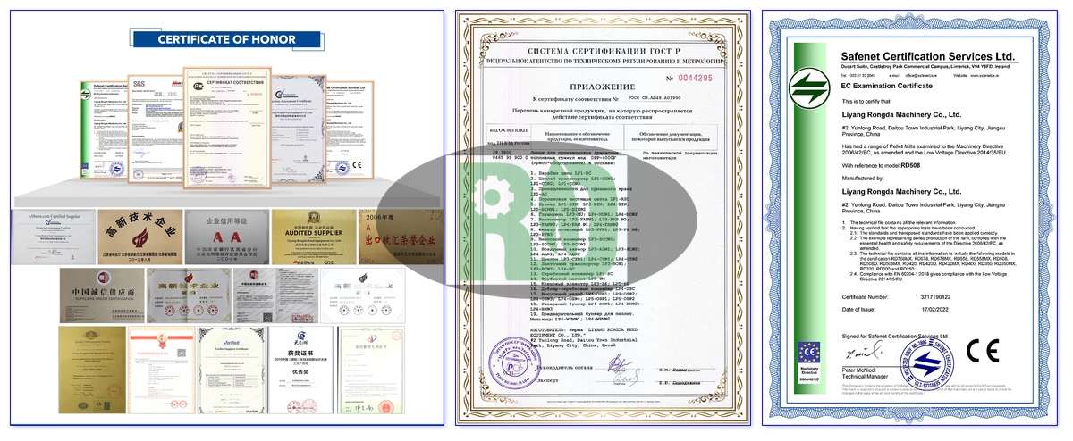 Certified Horizontal Ring Die Feed Pellet Mill for Global Markets