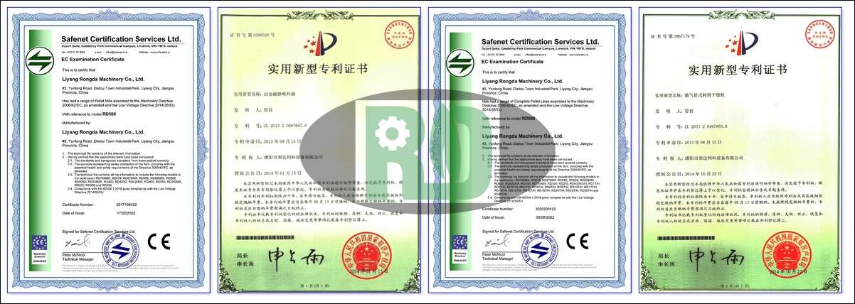 Reliable horizontal ring die feed pellet mill with CE certification