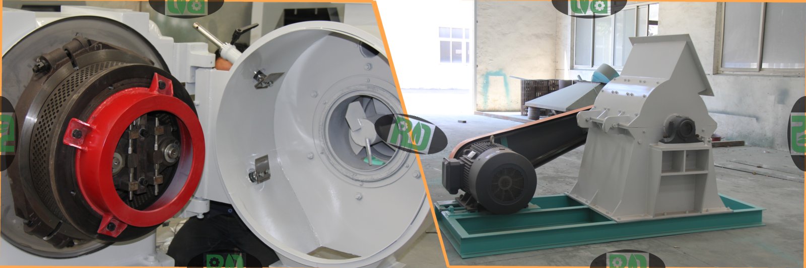 Rongda biomass pellet machine converting sand willow