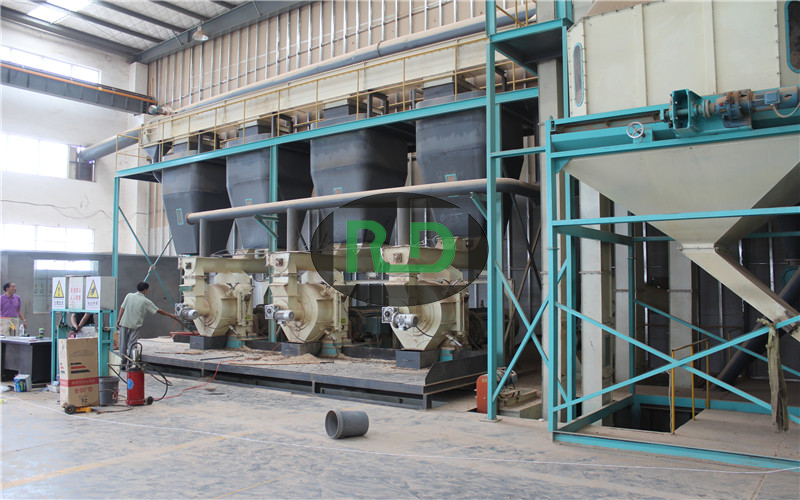 3 sets of RD508MX sawdust production line in Shanghai