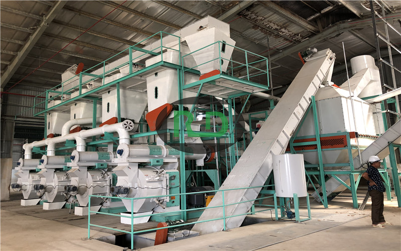 10 tons per hour wood pellet production line
