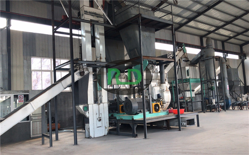 Qingdao 5-6 tons per hour wood pellet production line