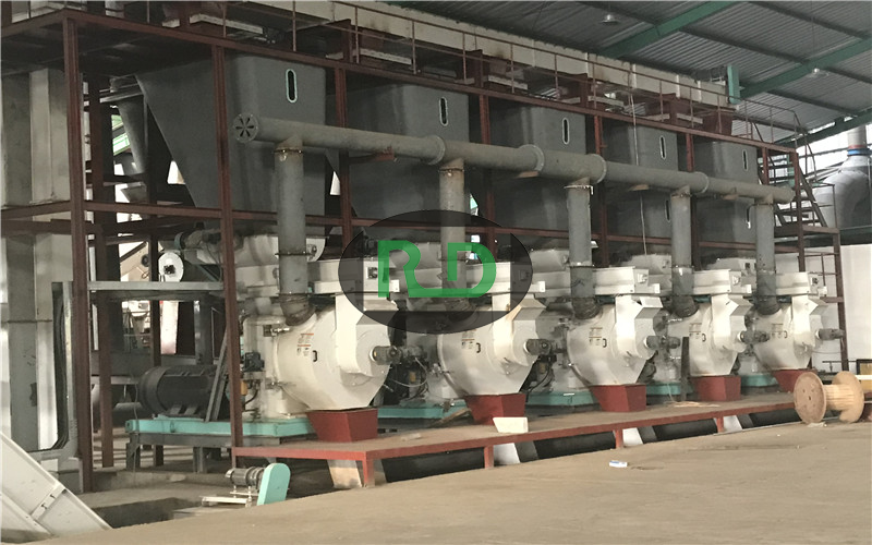Indonesia 12.5-15 tons per hour biomass pellet production line
